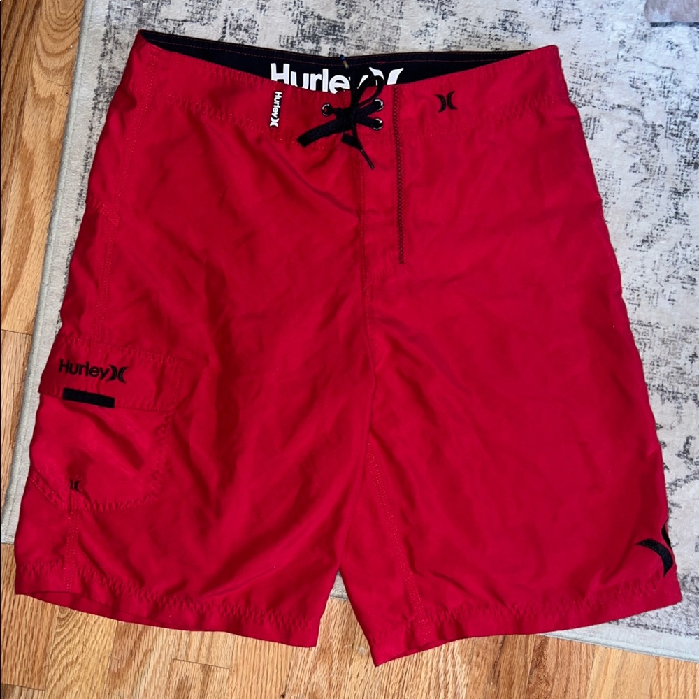 Hurley Men's Bold Red Board Shorts